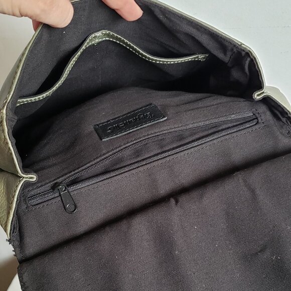 Olive Leather TIGNANELLO Saddle Bag Shoulder Purse - Picture 8 of 15